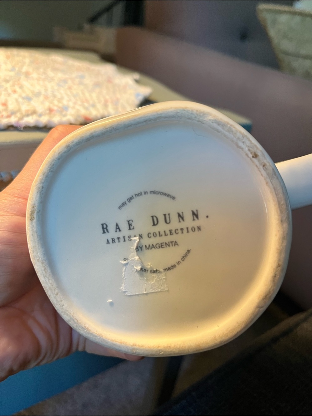 Patience. White Ceramic Mug - Home Dining by Rae Dunn - Picture 2 of 5